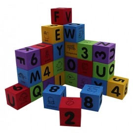 SET 30 CUBOS FOAM (ALFABETO Y NUMEROS)