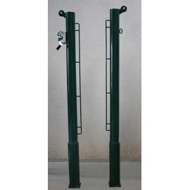 JUEGO POSTES TENIS METALICOS NEW FIJOS (INCLUYE BOTES)