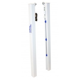 JUEGO POSTES PADEL ALUMINIO FIJOS SECCION CUADRADA 80 X 80 MM -