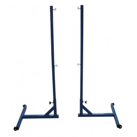 JGO POSTES BADMINTON TRASLADABLES CON CONTRAPESOS Y RUEDAS