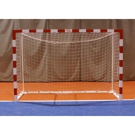 JUEGO PORTERÍAS F.SALA/BALONMANO METÁLICAS TRASLADABLES 80X80MM CON BASE 80X40MM