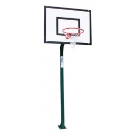 JUEGO CANASTAS MINIBASKET MONOTUBULAR FIJA -SIN TABLERO NI ARO- CON BASE PARA ANCLAJE