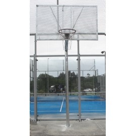 JUEGO CANASTAS ANTIVANDALICAS BALONCESTO NEW TUBO 114 MM GALVANIZADAS -INCLUYE AROS, REDES Y TABLEROS-