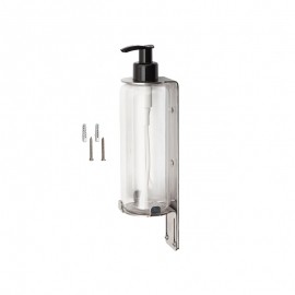 DOSIFICADOR 300 ML CON SOPORTE A PARED ACERO INOX