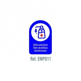 SEÑAL 200x300 MM SOLUCIÓN HIDRO-ALCOHÓLICA