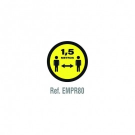 SEÑAL CIRCULAR 300 MM DISTANCIA SEGURIDAD 1,5 M