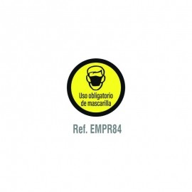 SEÑAL CIRCULAR 300 MM USO OBLIGATORIO DE MASCARILLAS