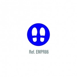 SEÑAL CIRCULAR 300 MM PASOS AZUL